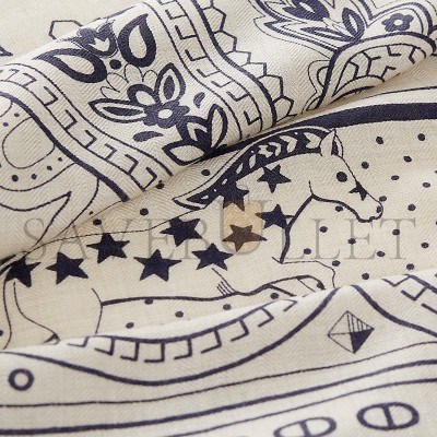 HERMÈS CHEVAL DE COEUR BANDANA SHAWL 140 H244259SV02 (136*135cm)